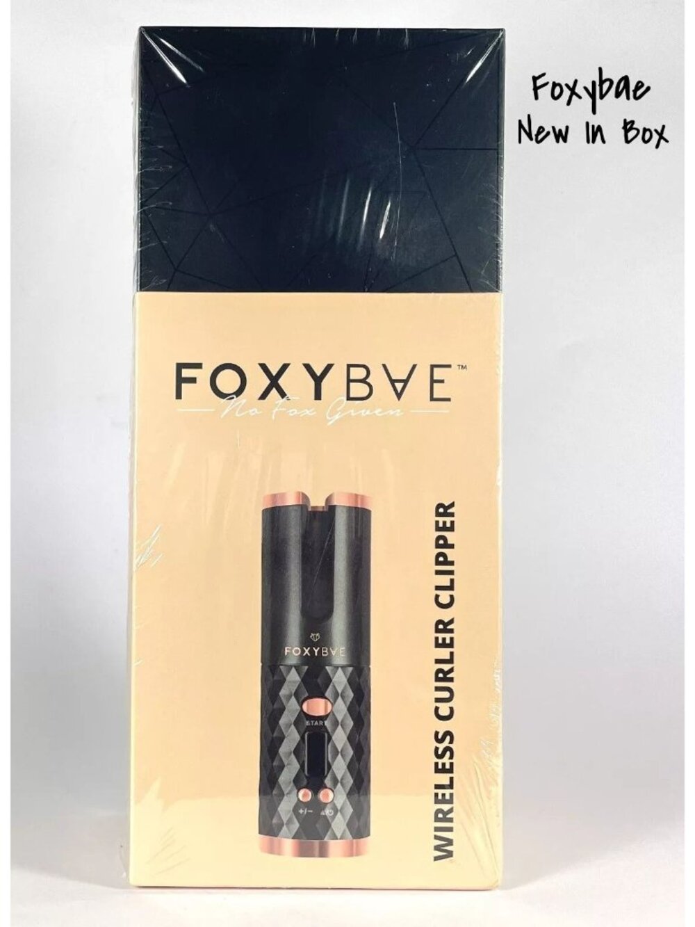 FoxyBae Rose Auto-Curler Wireless Gold No Strings Attached New In Box